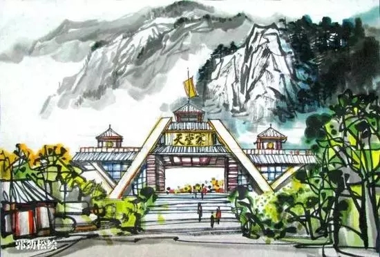 安徽风景如画！手绘版的安徽必威国际景点更美！